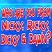 presto Nicky Ricky Dicky And Dawn Icona del segno.