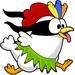Logotipo Ninja Chicken Ooga Booga Icono de signo