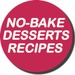 ロゴ No Bake Desserts 記号アイコン。