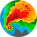 ロゴ NOAA Weather Radar 記号アイコン。