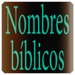 商标 Nombres Biblicos Y Significado 签名图标。
