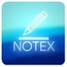 ロゴ Notex 記号アイコン。