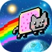 ロゴ Nyan Cat Lost In Space 記号アイコン。