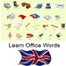 Le logo Office Words In English Icône de signe.