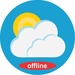Le logo Offline Weather Forecast Icône de signe.