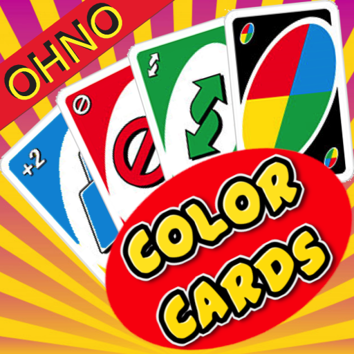 ロゴ Ohno Color Cards Online Multiplayer Game 記号アイコン。