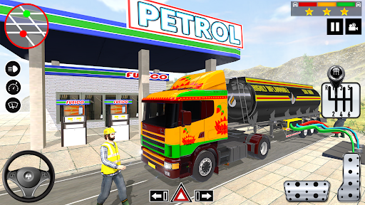 Image 1Oil Tanker Truck Driving Games Icône de signe.