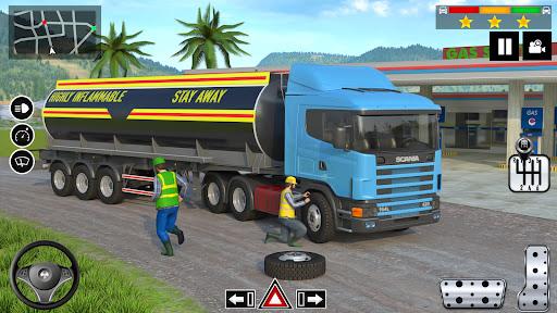 Image 3Oil Tanker Truck Driving Games Icône de signe.