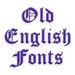 Logo Old English Fonts Icon