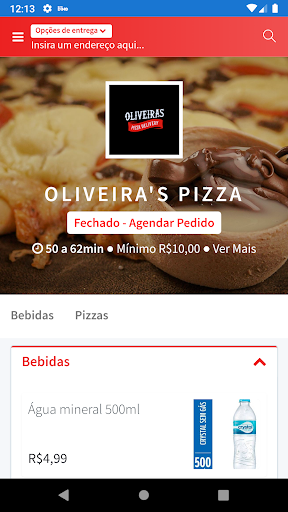 Image 0Oliveira S Pizza Icône de signe.