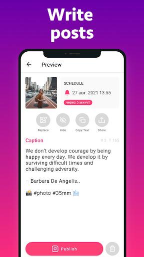 immagine 2One Preview Planner For Instagram Plan Feed Icona del segno.