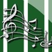 商标 Palmeiras Musicas Torcida 签名图标。
