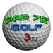 Le logo Par 72 Golf Lite Icône de signe.