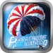 presto Parachute Jumping Icona del segno.