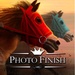 ロゴ Photo Finish Horse Racing 記号アイコン。