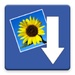 ロゴ Photodownloader 記号アイコン。