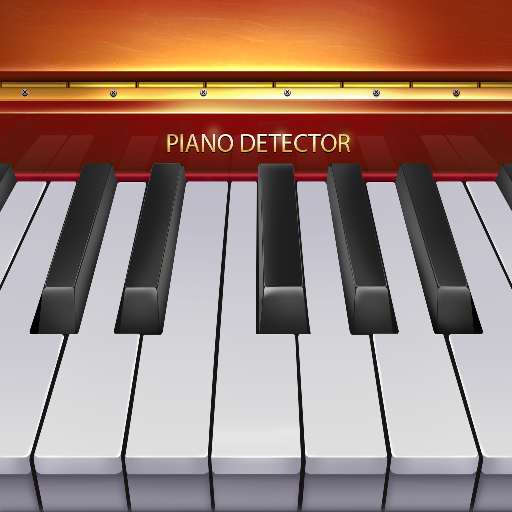 Le logo Piano Detector Virtual Piano Icône de signe.