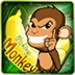 ロゴ Picking Monkey 記号アイコン。