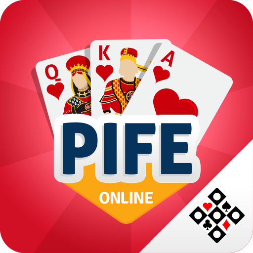 Le logo Pife Online Jogo De Cartas Icône de signe.