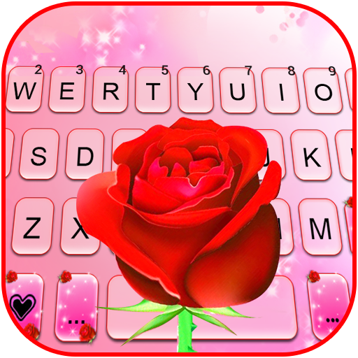 Le logo Pink Red Rose Themes Icône de signe.