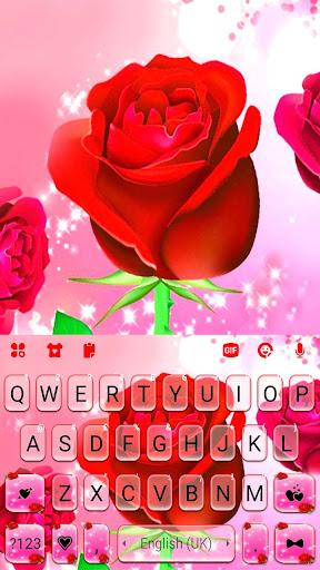 Image 3Pink Red Rose Themes Icône de signe.