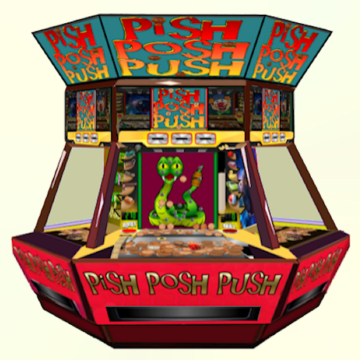 Logotipo Pish Posh Penny Pusher Icono de signo