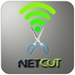 ロゴ Pixel Netcut Defender Wifi Security 記号アイコン。