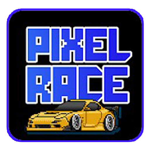 Le logo Pixel Race Icône de signe.