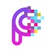 Le logo Pixelart Color By Number Icône de signe.