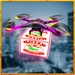 商标 Pizza Delivery Drone Simulator 签名图标。