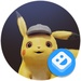 ロゴ Playground Pokemon Detective Pikachu 記号アイコン。
