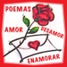 ロゴ Poemas Para Enamorar 記号アイコン。