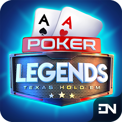 Le logo Poker Legends Texas Hold Em Icône de signe.