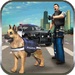 Le logo Police Dog N Police Car Rush Icône de signe.