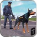 ロゴ Police Dog Simulator 3d 記号アイコン。