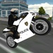 商标 Police Moto Bike Simulator 3d 签名图标。