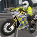 商标 Police Motorbike Simulator 3d 签名图标。