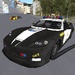 Le logo Police Super Car Driving 3d Icône de signe.