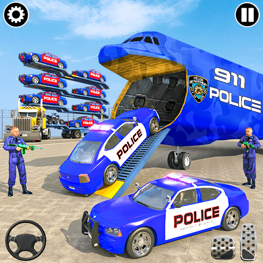Logo Policia Transport Carro Parque Icon