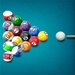 ロゴ Pool Billiard Championship 記号アイコン。