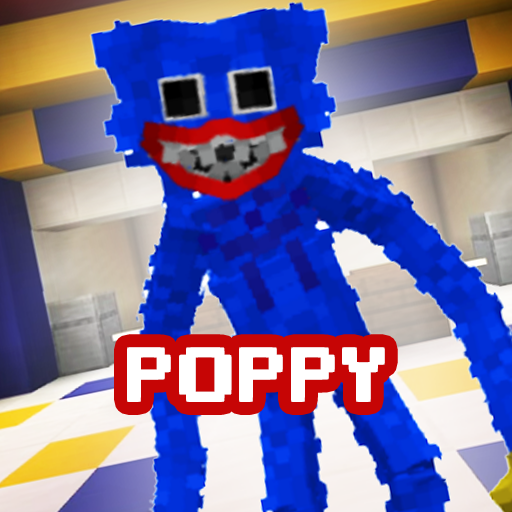 Le logo Poppy Playtime Mod Minecraft Icône de signe.