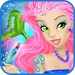 Logo Princess Mermaid Salon Icon