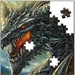 Le logo Puzzle Dragon Icône de signe.