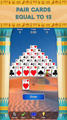 Image 1Pyramid Solitaire Card Games Icône de signe.