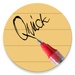 Le logo Quick Memo Icône de signe.