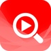 ロゴ Quick Video Search For Youtube 記号アイコン。