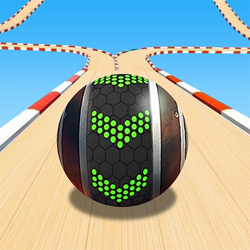 Le logo Racing Ball Master 3d Icône de signe.