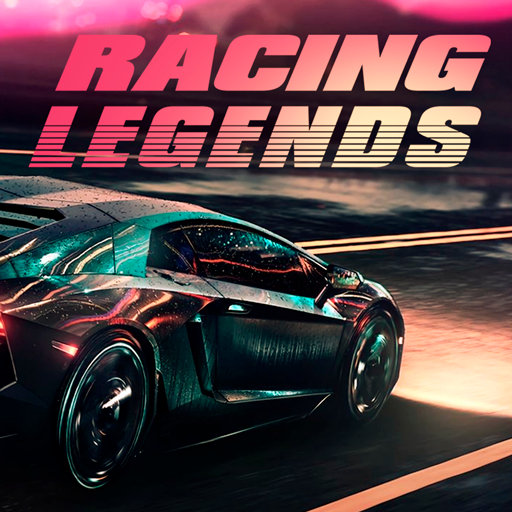 Le logo Racing Legends Offline Games Icône de signe.