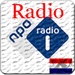商标 Radio 1 Player App Online 签名图标。