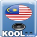 商标 Radio For Kool Fm Malaysia 签名图标。